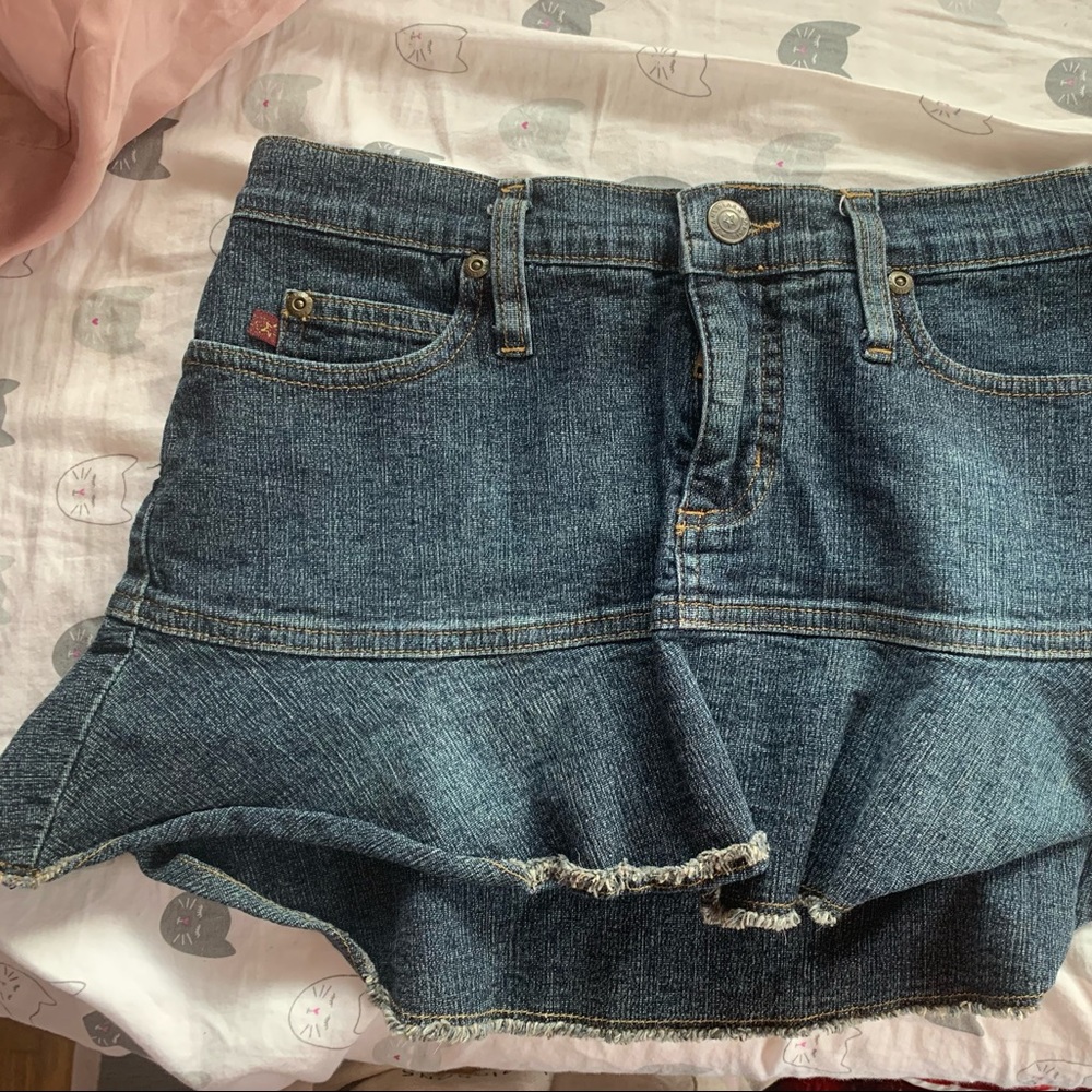 Y2K DENIM MINI SKIRT 🌸✨💕